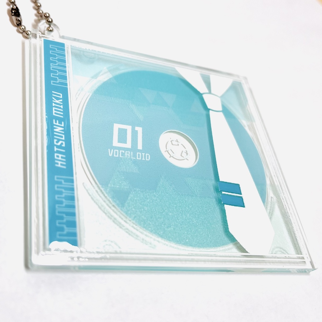 初音ミク CD風アクリルキーホルダー