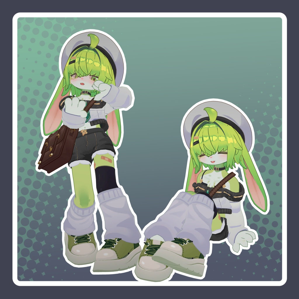 オリジナル3Dモデル【MatchaBun/ マッチャブン】