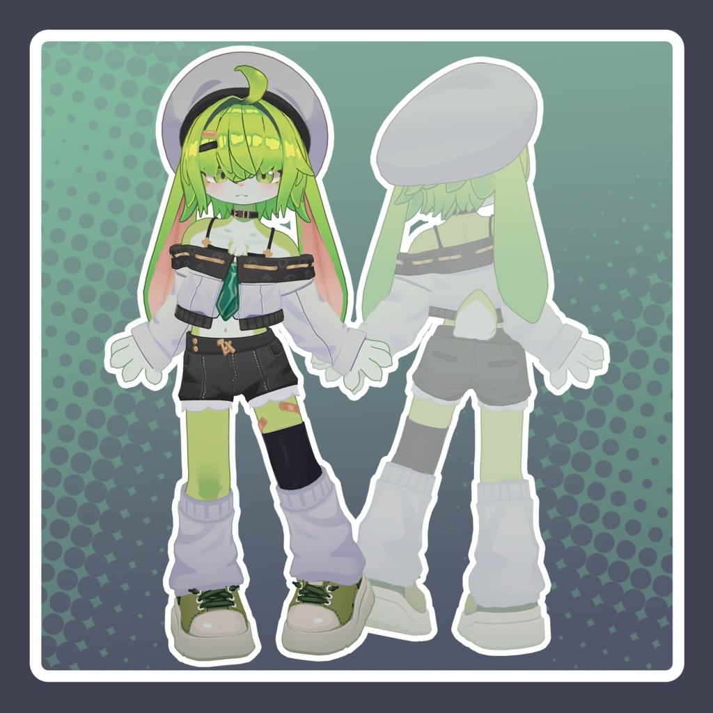 オリジナル3Dモデル【MatchaBun/ マッチャブン】