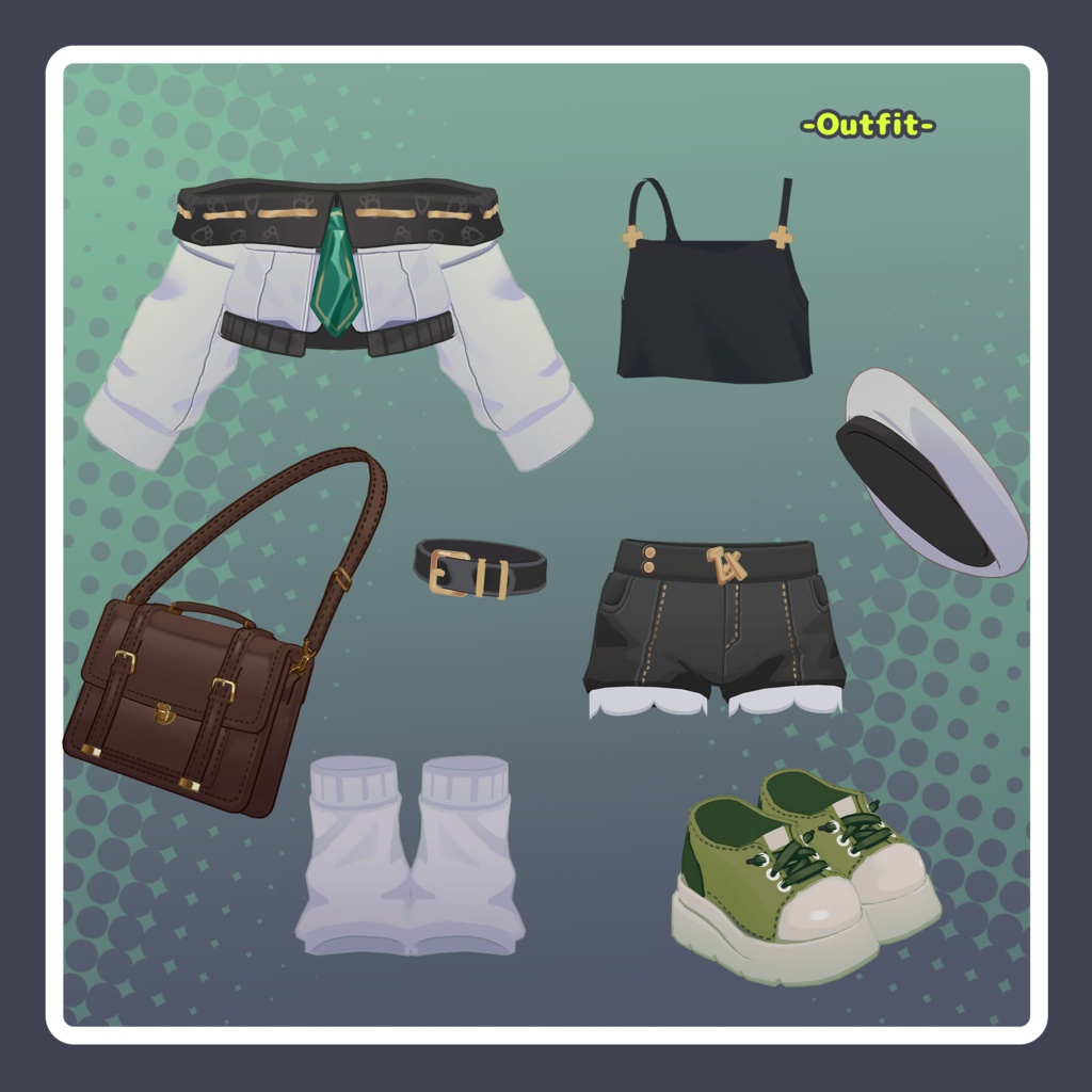 オリジナル3Dモデル【MatchaBun/ マッチャブン】