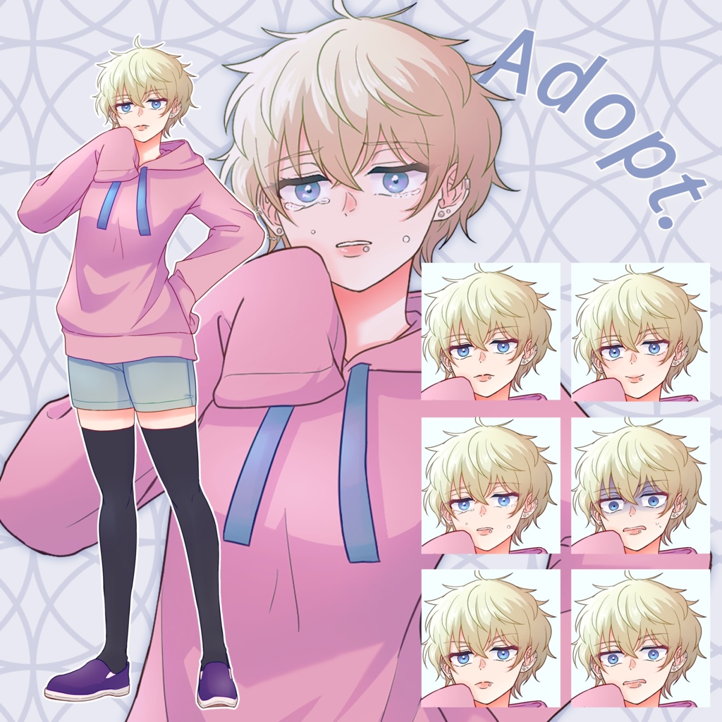 キャラクター販売【表情差分６種】#2