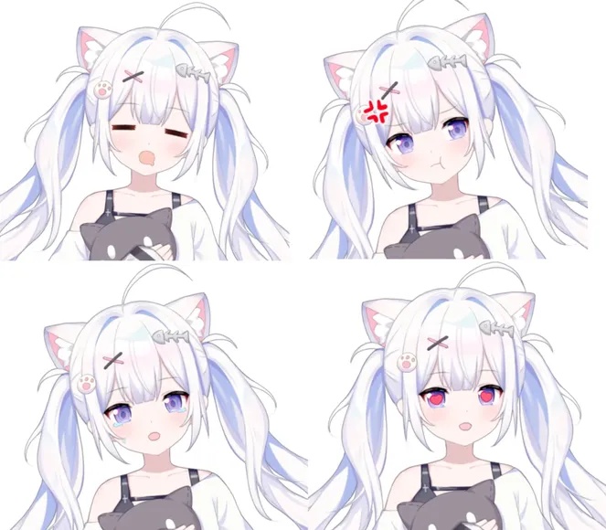 【限定1点】 猫娘 【Live2dモデル】【VTS対応】