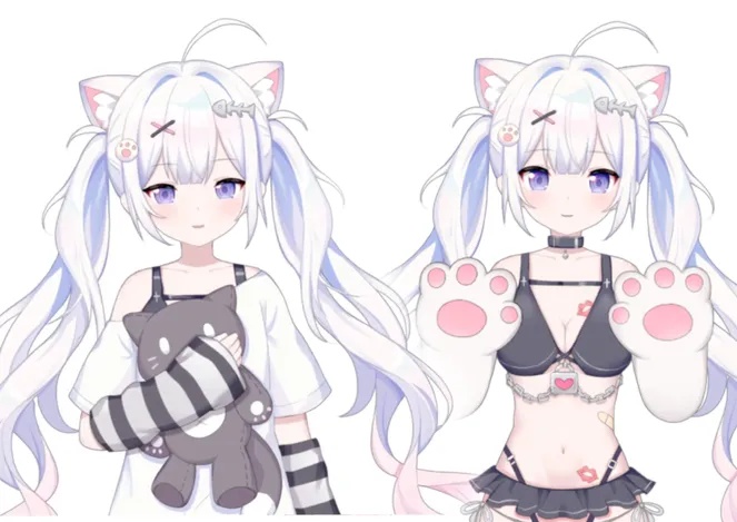 【限定1点】 猫娘 【Live2dモデル】【VTS対応】