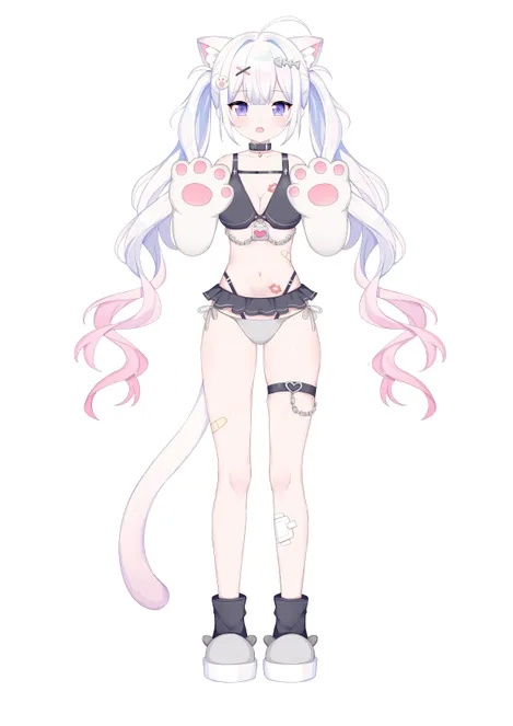 【限定1点】 猫娘 【Live2dモデル】【VTS対応】