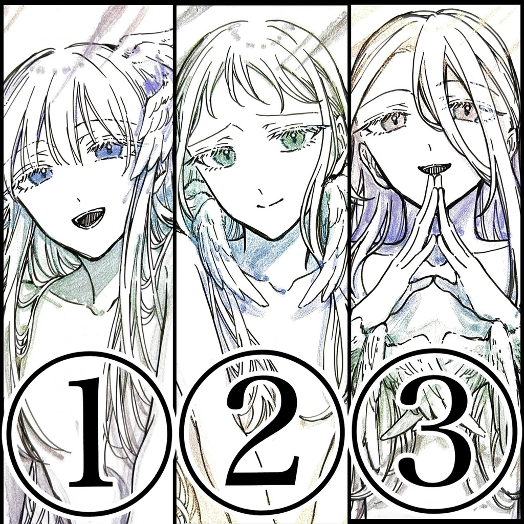 原画/ドローイング3枚