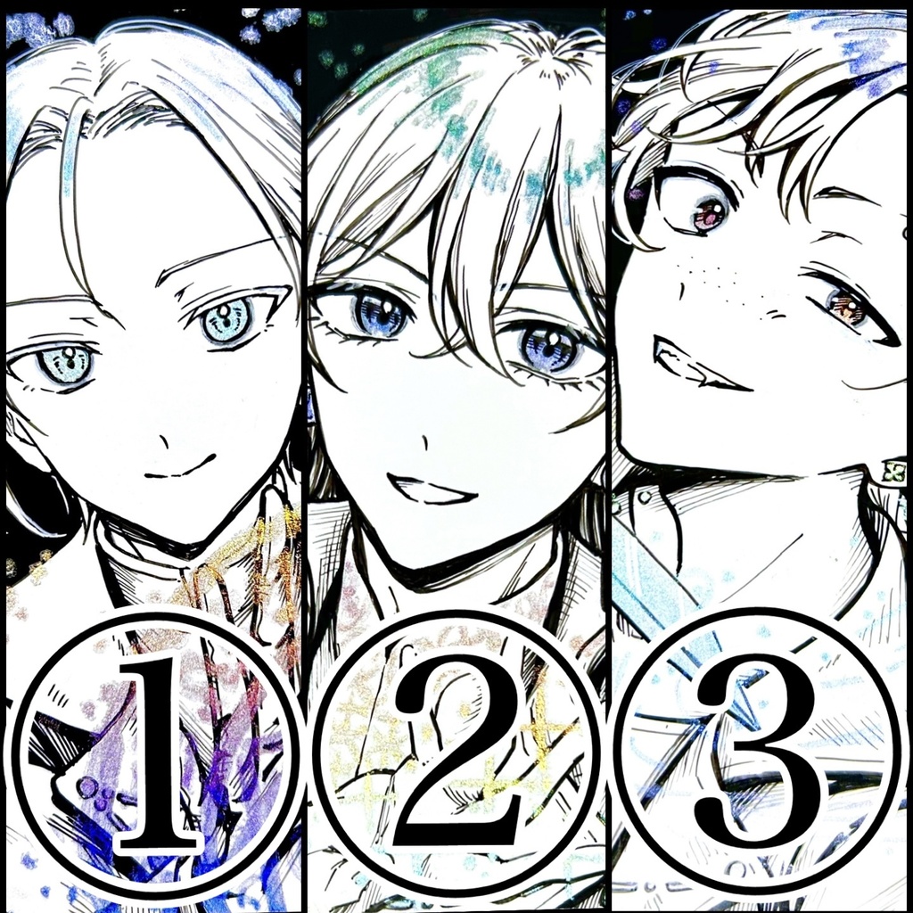 原画/ドローイング3枚