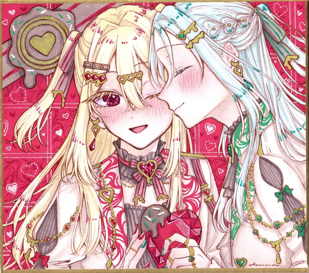 原画色紙/Valentine