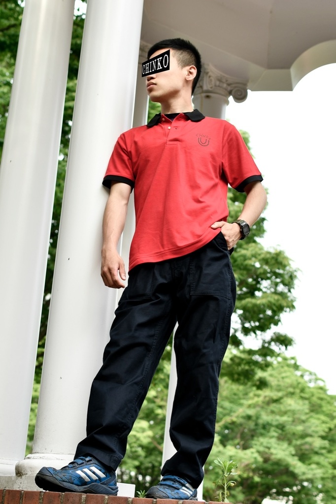 「オチンポ」ポロシャツ赤