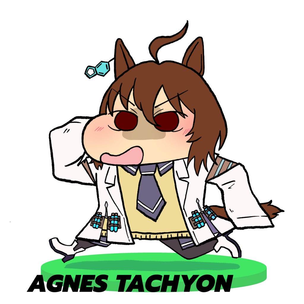 クレしん風ウマ娘ダイカットステッカー