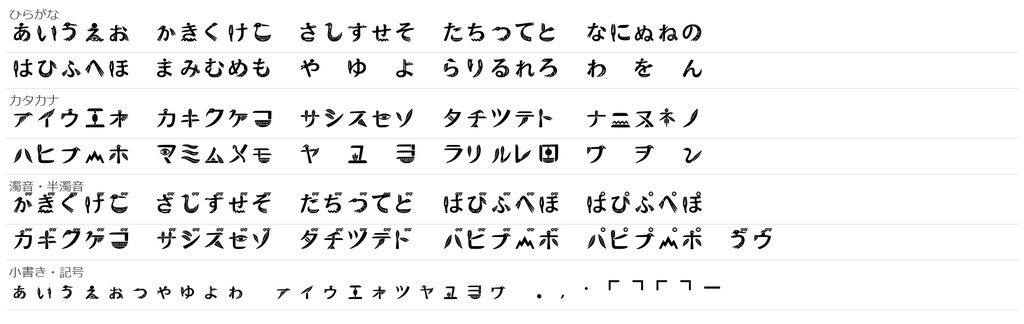 【無料】ヒエログリフかな|Khepri Hieroglyphic Kana