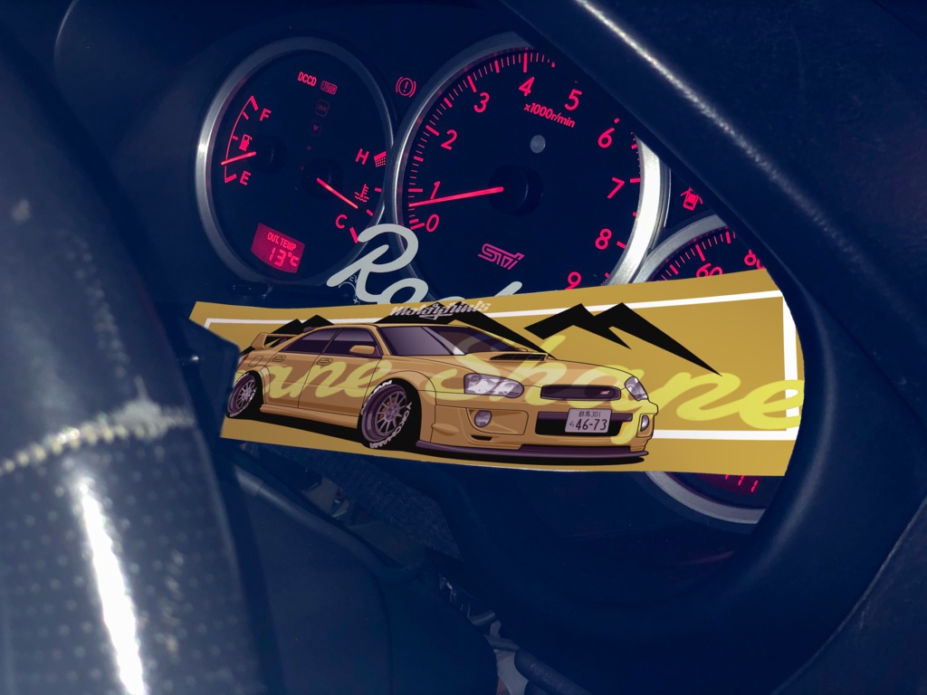 TETRA◆Fragment × MotorPrints ボックスステッカー CraneShape