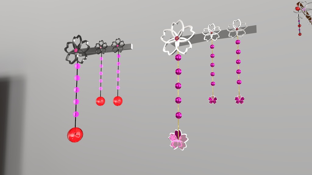 【無料】桜の髪留め3点+α