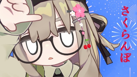 桃・梅・桜 耳飾り