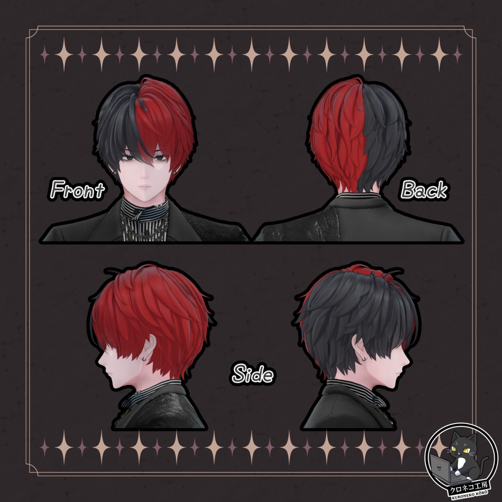 【Baku(獏)専用テクスチャ】K式 ヘアテクスチャ 「獏」