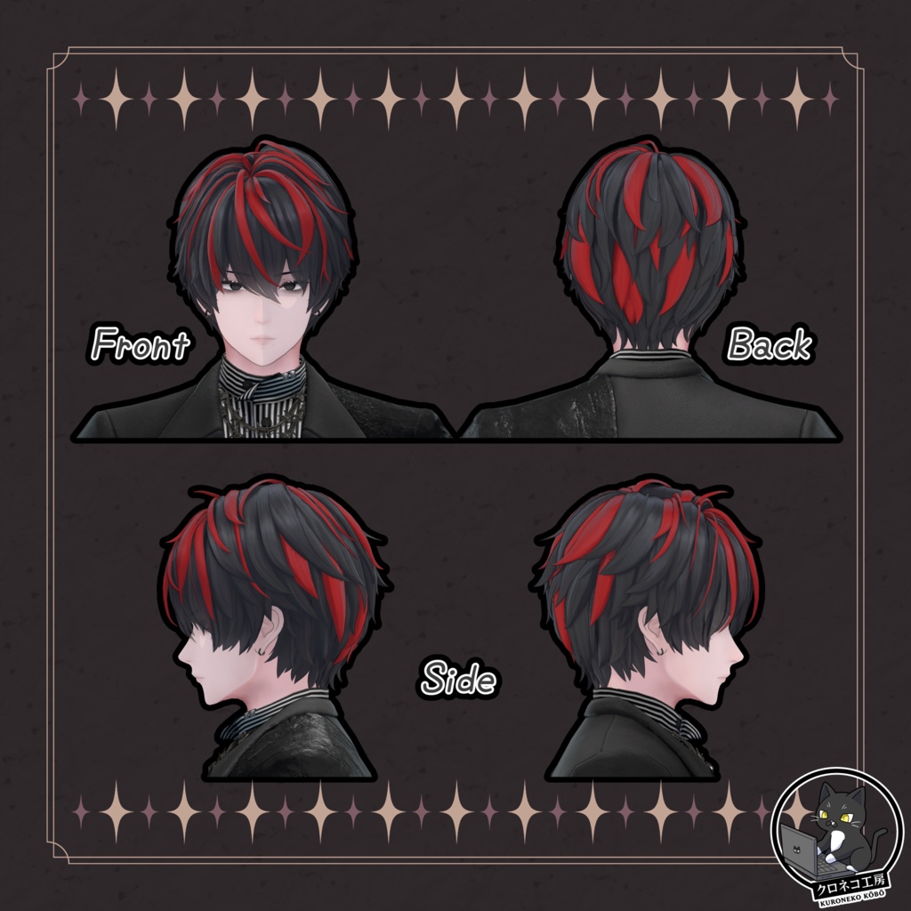 【Baku(獏)専用テクスチャ】K式 ヘアテクスチャ 「獏」