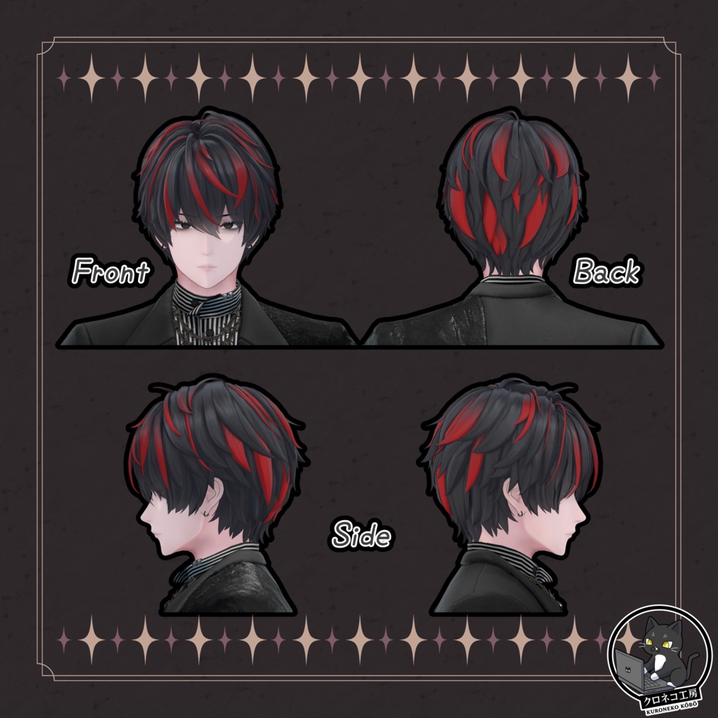 【Baku(獏)専用テクスチャ】K式 ヘアテクスチャ 「獏」