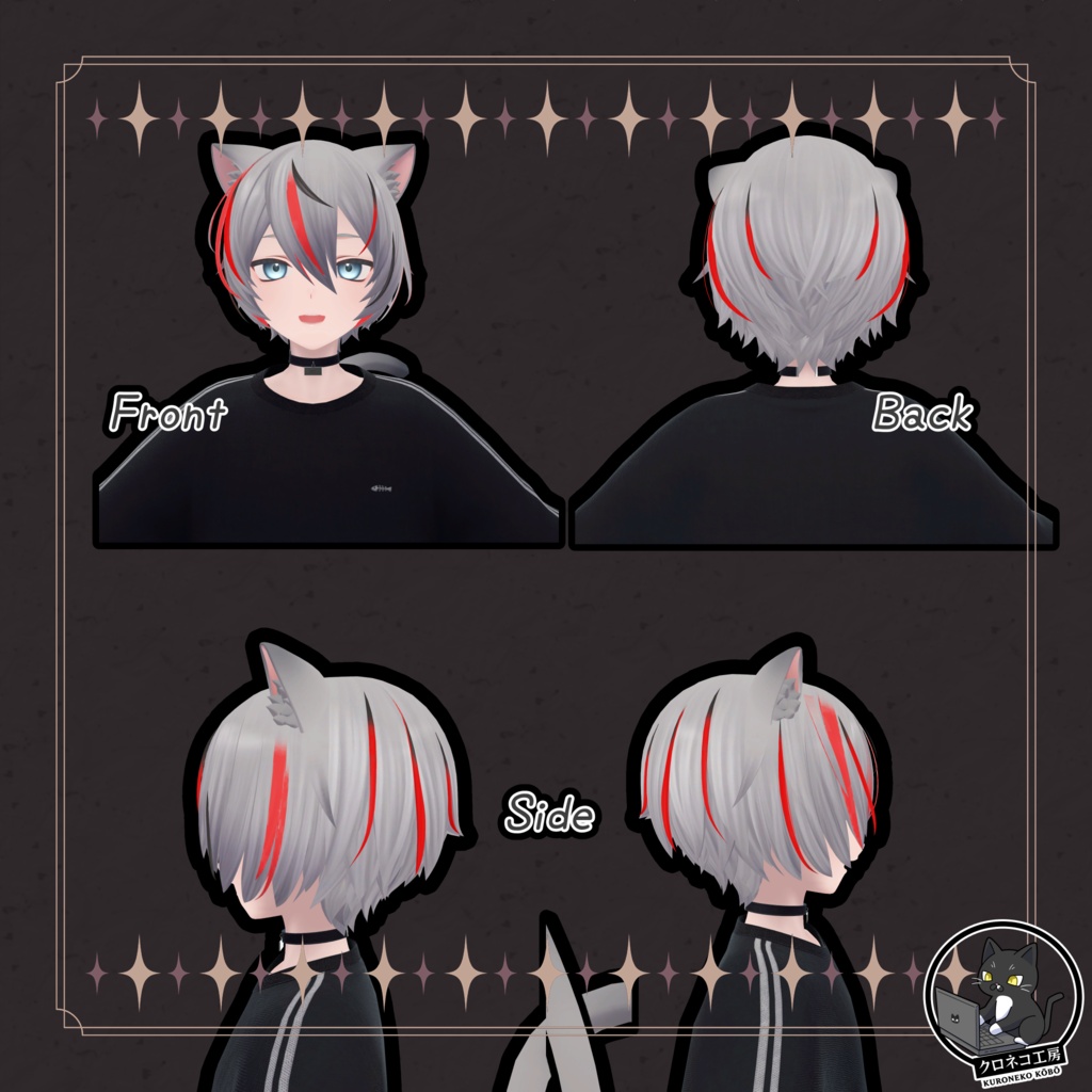 【くうた-Kuuta- 専用テクスチャ】K式 ヘアテクスチャ