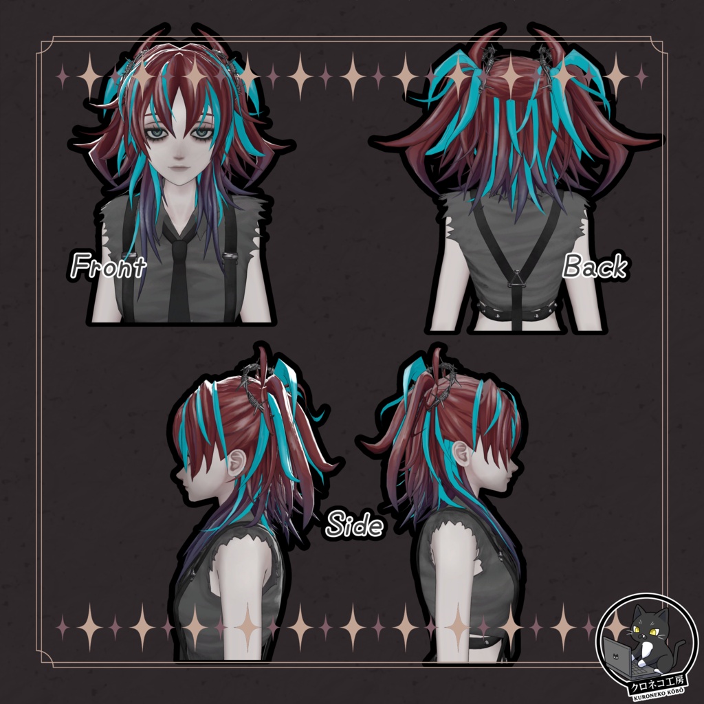【Velnica 専用テクスチャ】K式 ヘアテクスチャ