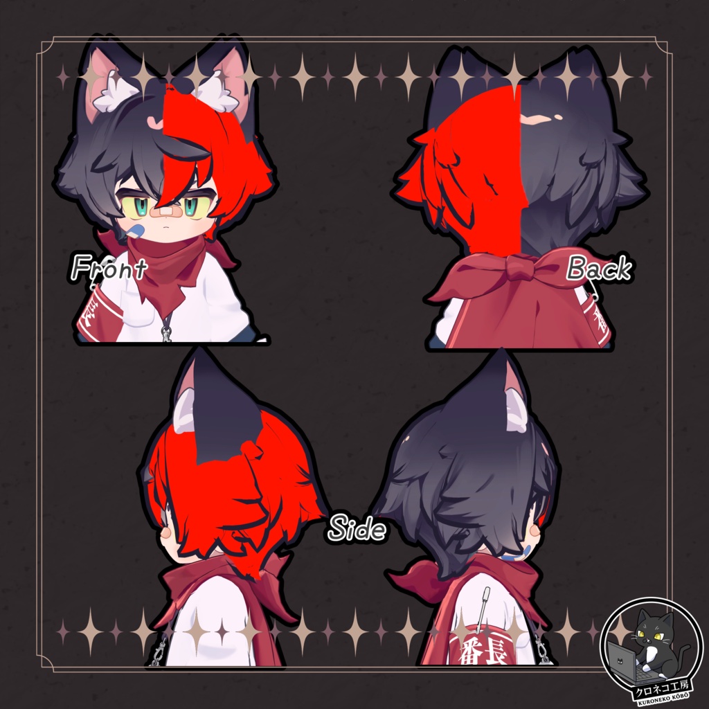 【LilLeo-リルレオ- 専用テクスチャ】K式 ヘアテクスチャ