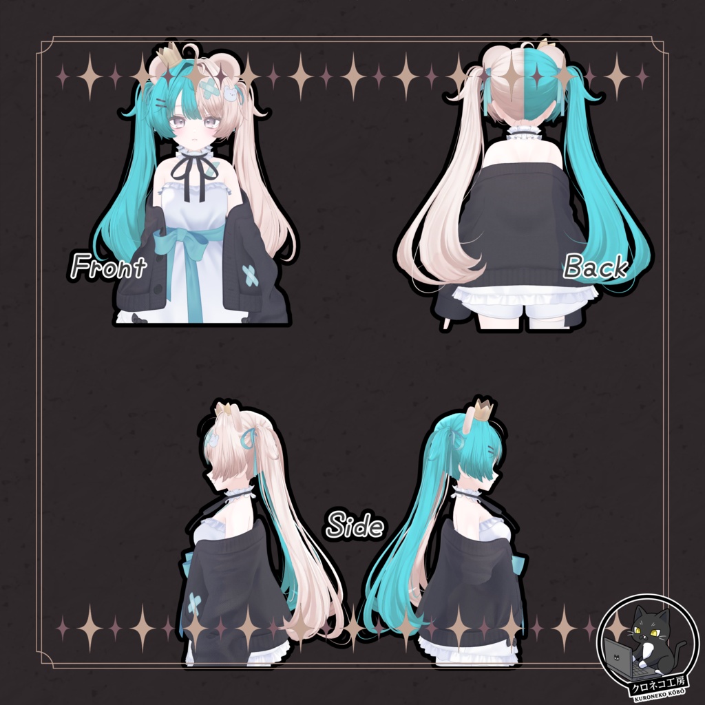 【ミルフィ Milfy 専用テクスチャ】K式 ヘアテクスチャ