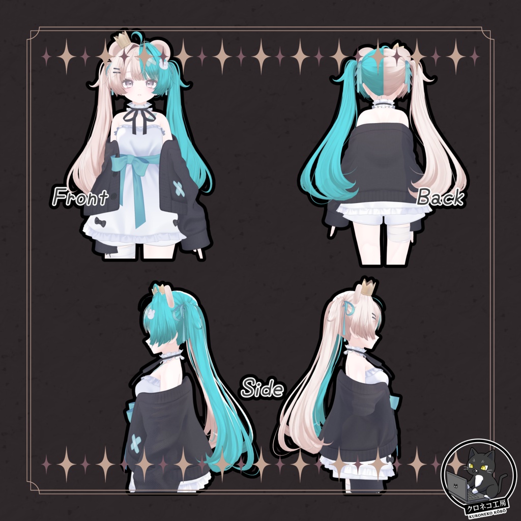 【ミルフィ Milfy 専用テクスチャ】K式 ヘアテクスチャ