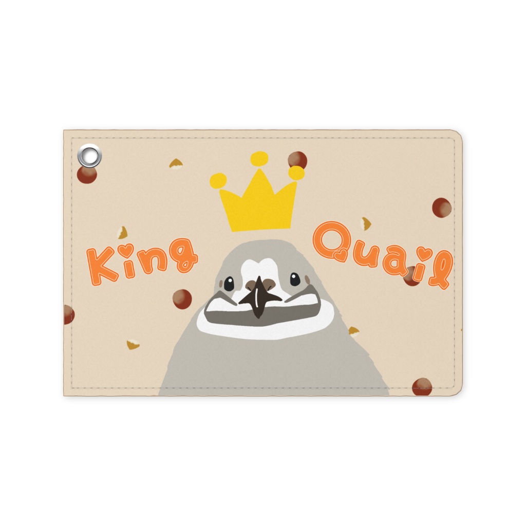 ヒメウズラのパスケース KingQuail