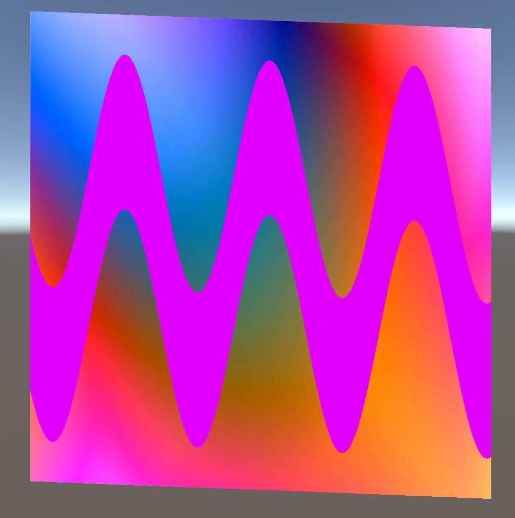 Fake Oscilloscope-Looking Sine Wave Thing / オシロスコープ画面風・周波数の波形シェーダー