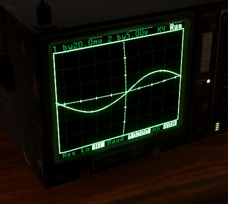 Fake Oscilloscope-Looking Sine Wave Thing / オシロスコープ画面風・周波数の波形シェーダー