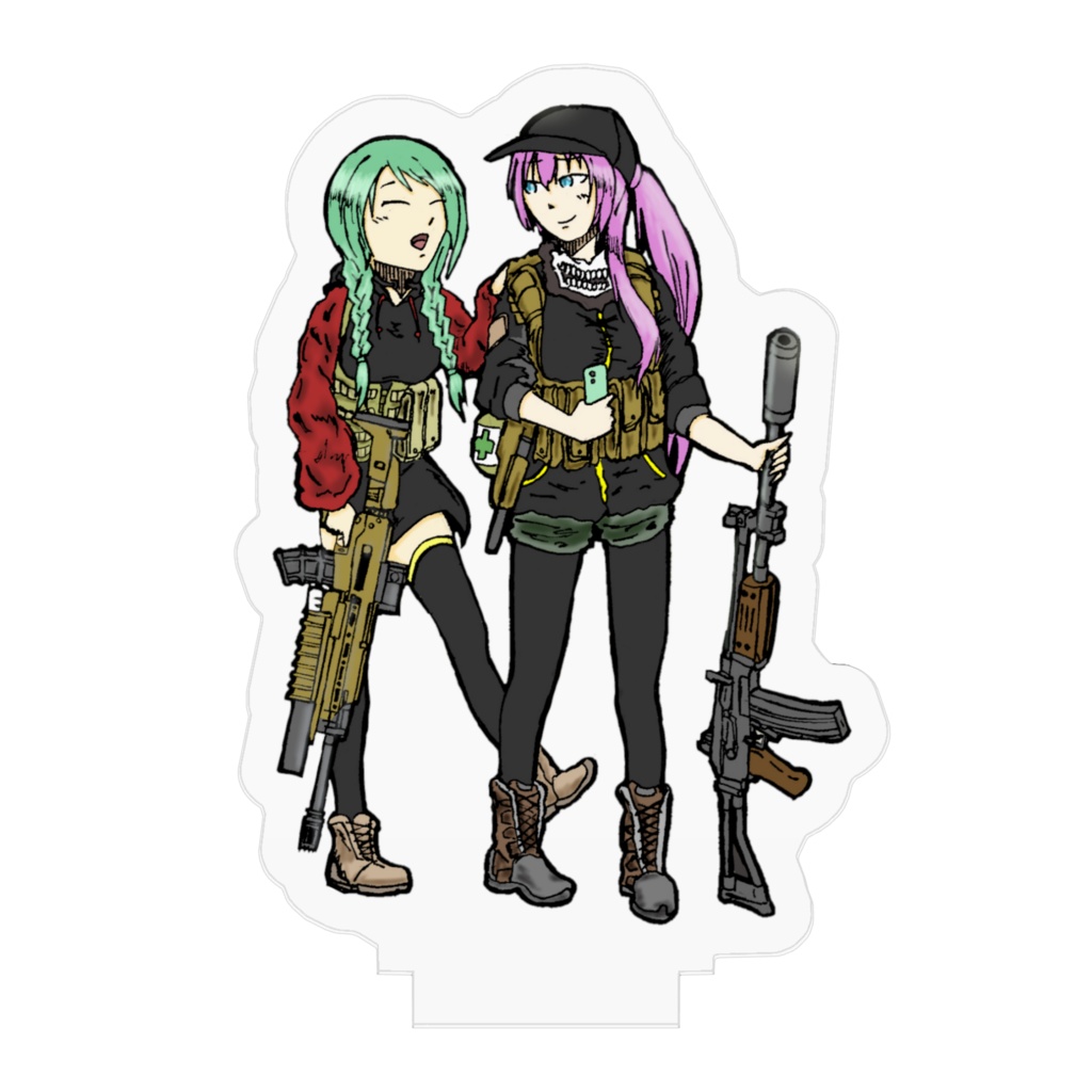 アクリルフィギュア (初音ミク・巡音ルカ) 50×50mm