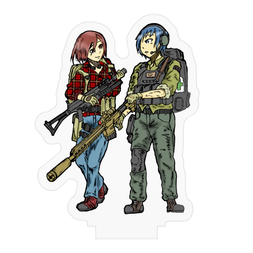 アクリルフィギュア(MEIKO・KAITO)50×50mm