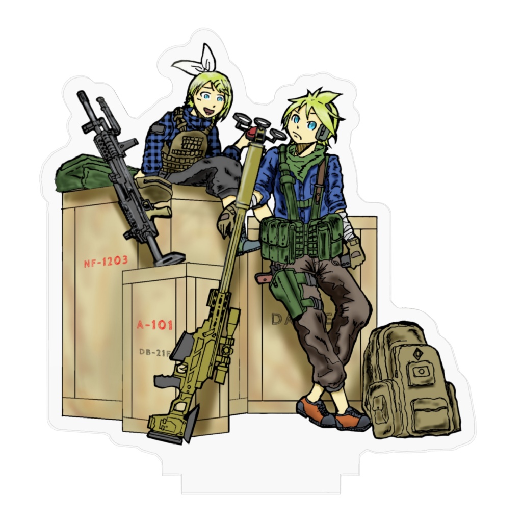 アクリルフィギュア(リン・レン)70×70mm