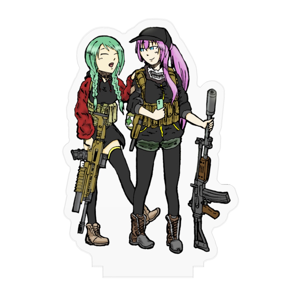 アクリルフィギュア(初音ミク・巡音ルカ)70×70mm