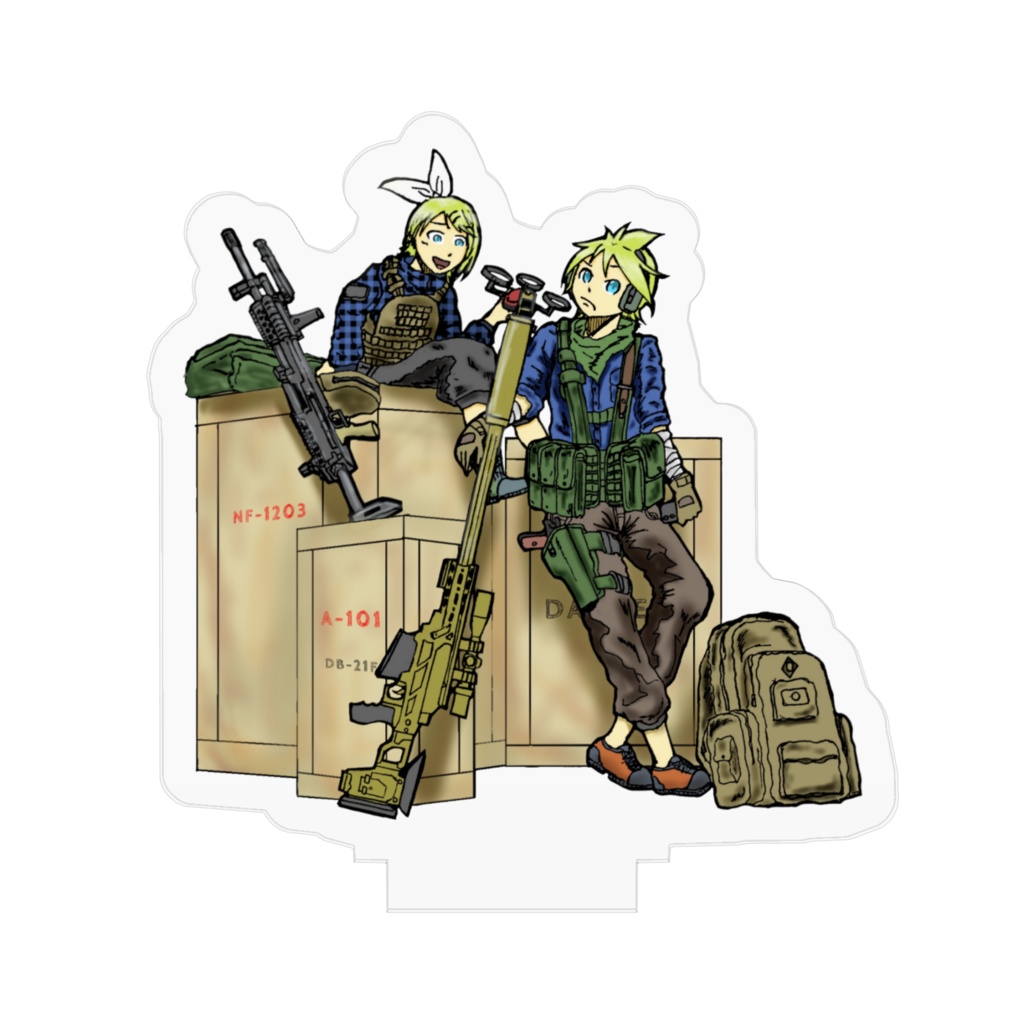 アクリルフィギュア(鏡音リン・鏡音レン)50×50mm