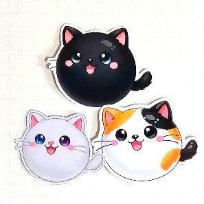 まるふれあにまるず　白黒　猫セット
