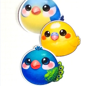 まるふれあにまるず　カラフル鳥セット