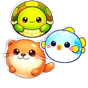 まるふれあにまるず　水の生き物セット