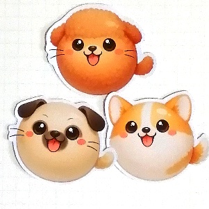 まるふれあにまるず　茶色い犬セット