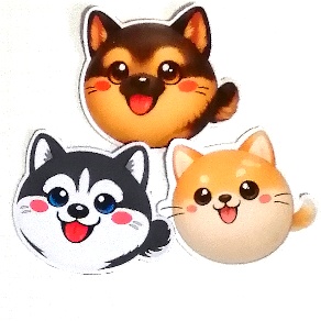 まるふれあにまるず　犬セット