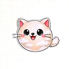 まるふれあにまるず　カラフル猫　ラテ