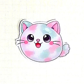 まるふれあにまるず　カラフル猫　雲