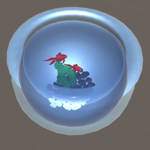 金魚鉢(アニメーション付き)