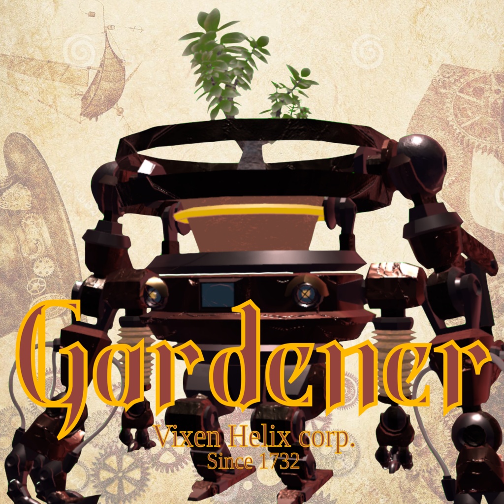 Gardener(VRChat想定オリジナルアバター)