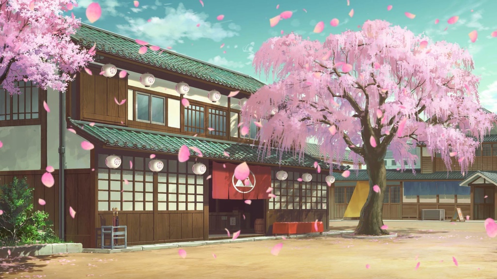 ココフォリア用動画素材「桜・雪・フィルムノイズ・蛍」