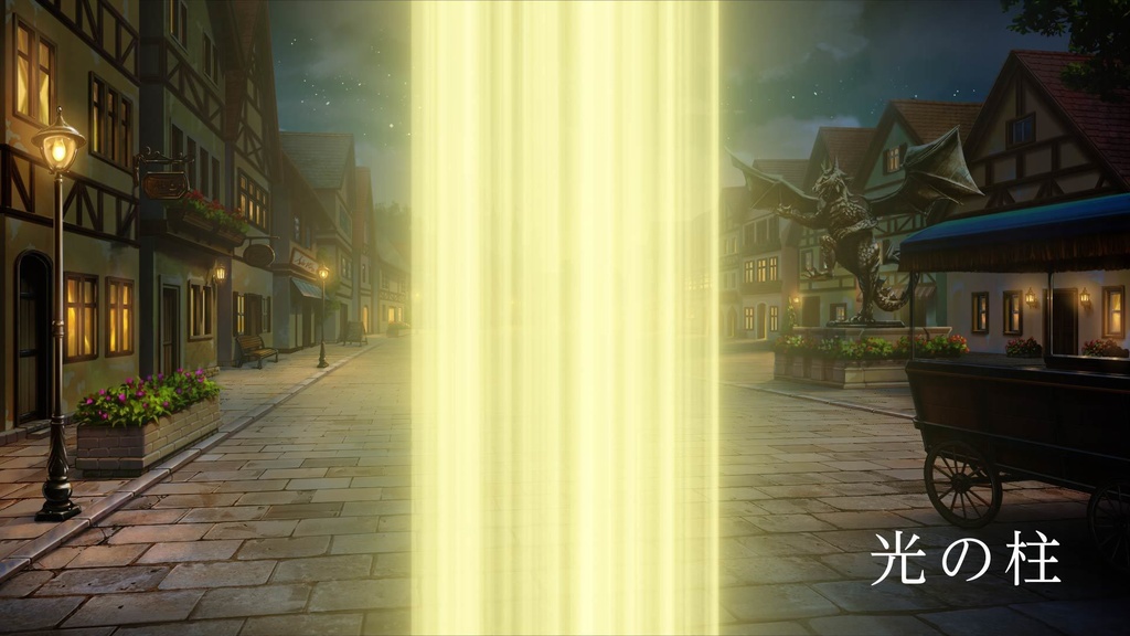 ココフォリア用動画素材「紙吹雪・血の雨・落ち葉・光の柱・紫の霧」