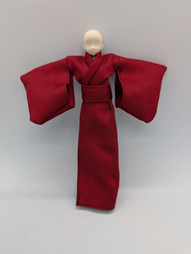1/12サイズ セパレート着物セット（レッド）