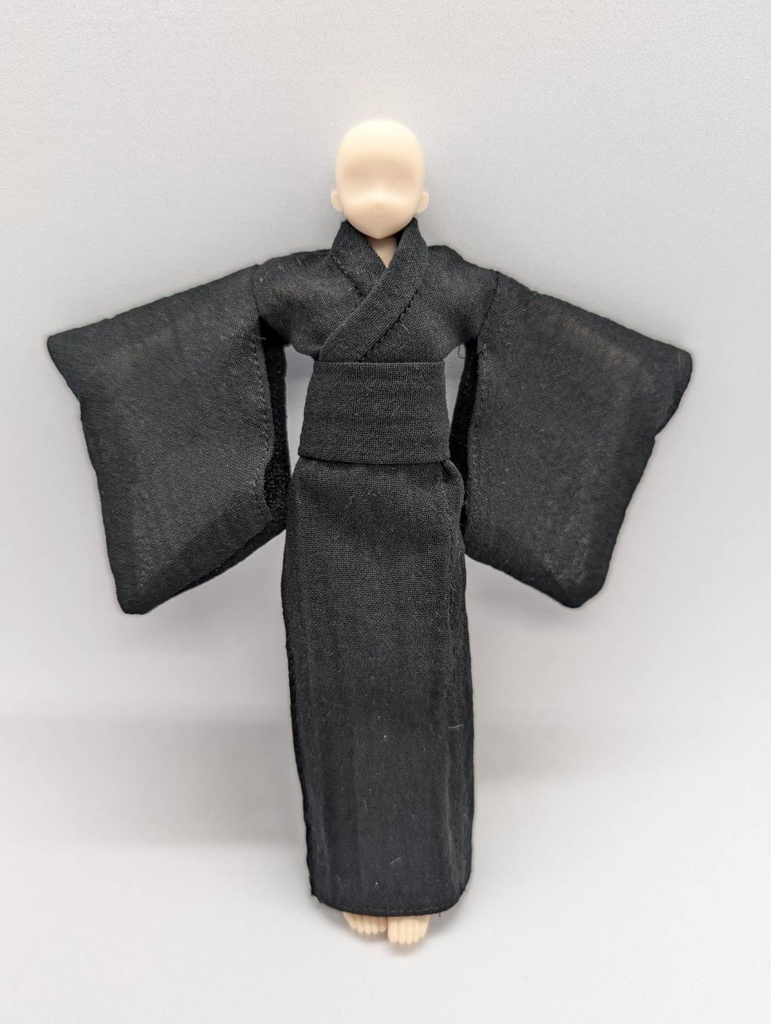 1/12サイズ セパレート着物セット（ブラック）