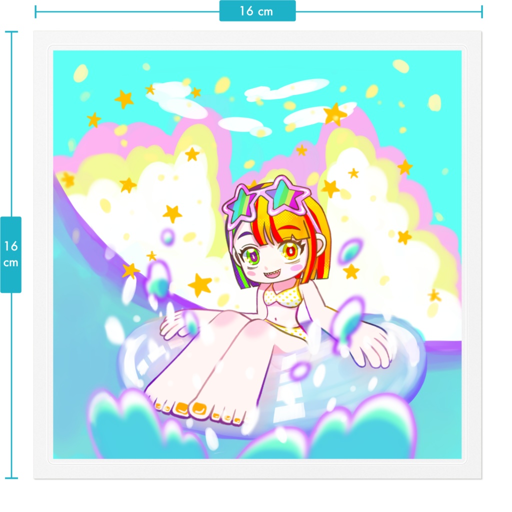 薬良ソウ 切って使うスマホ用ステッカー