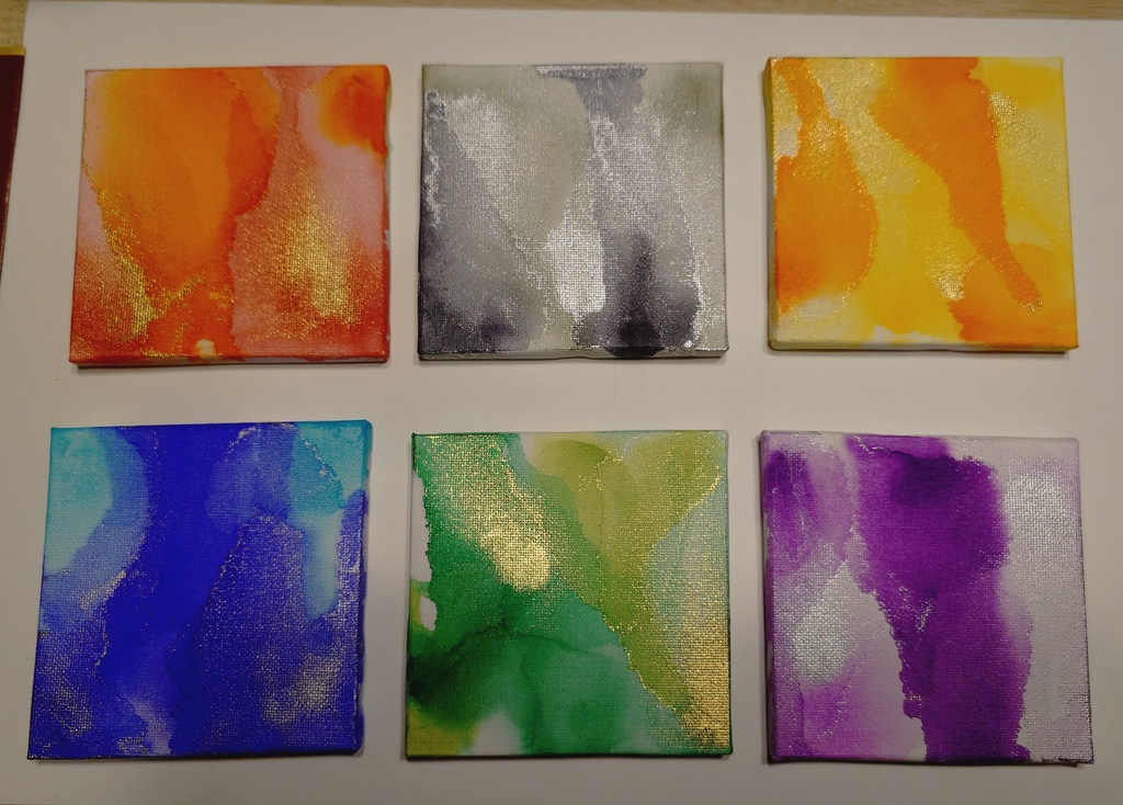 アルコールインクアート（10×10cm）