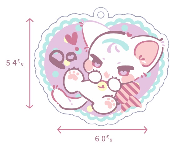 にゃんぱ❤アクリルキーホルダー