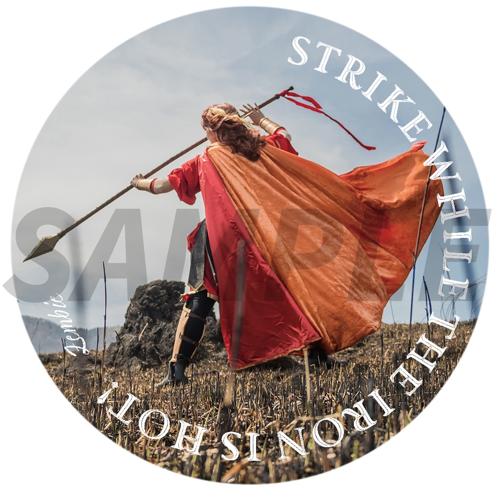 サンホラ衣装風76mm缶ミラー